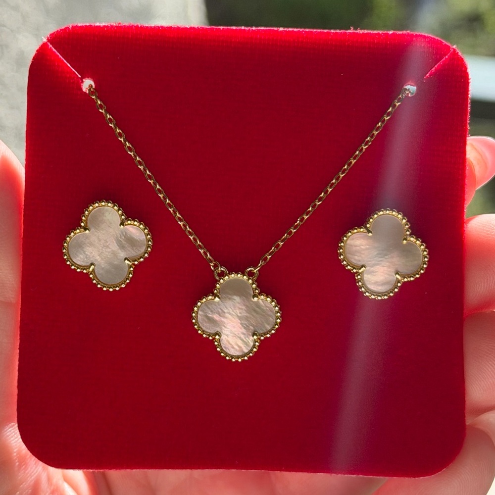 White Clover Jewelry Set Alhambra Inspired